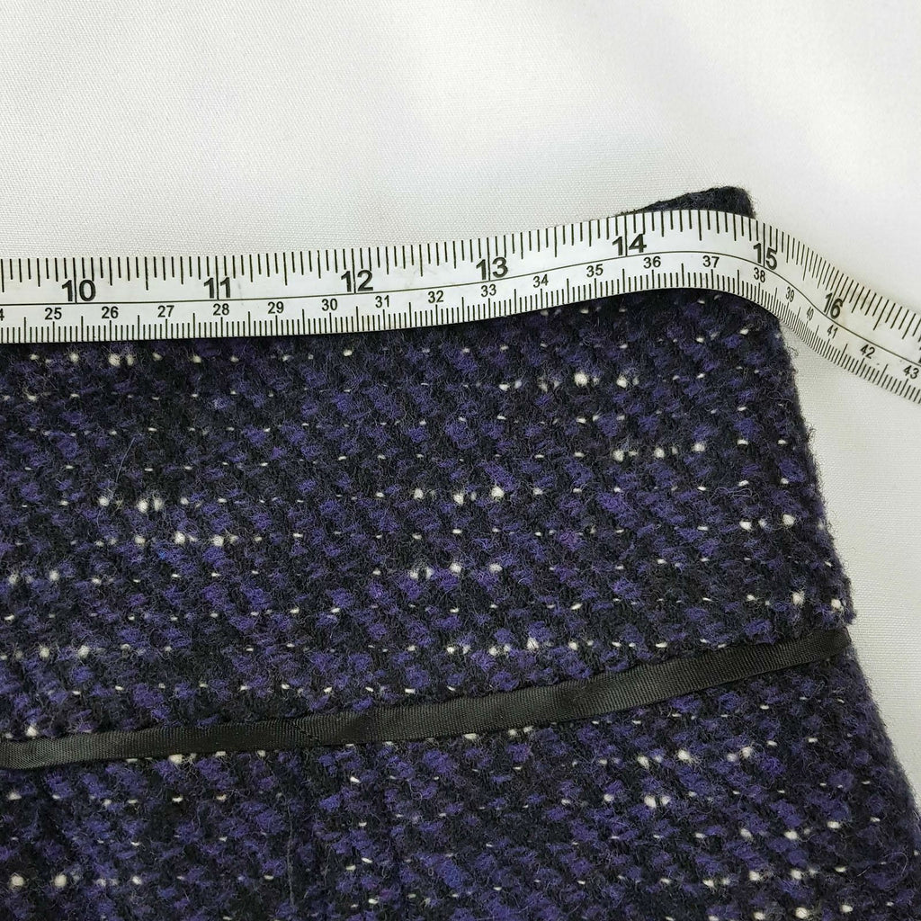 PORTMANS Womens Pleated Knit Knee-length Skirt Sexy Dark Purple Work Casual Wear