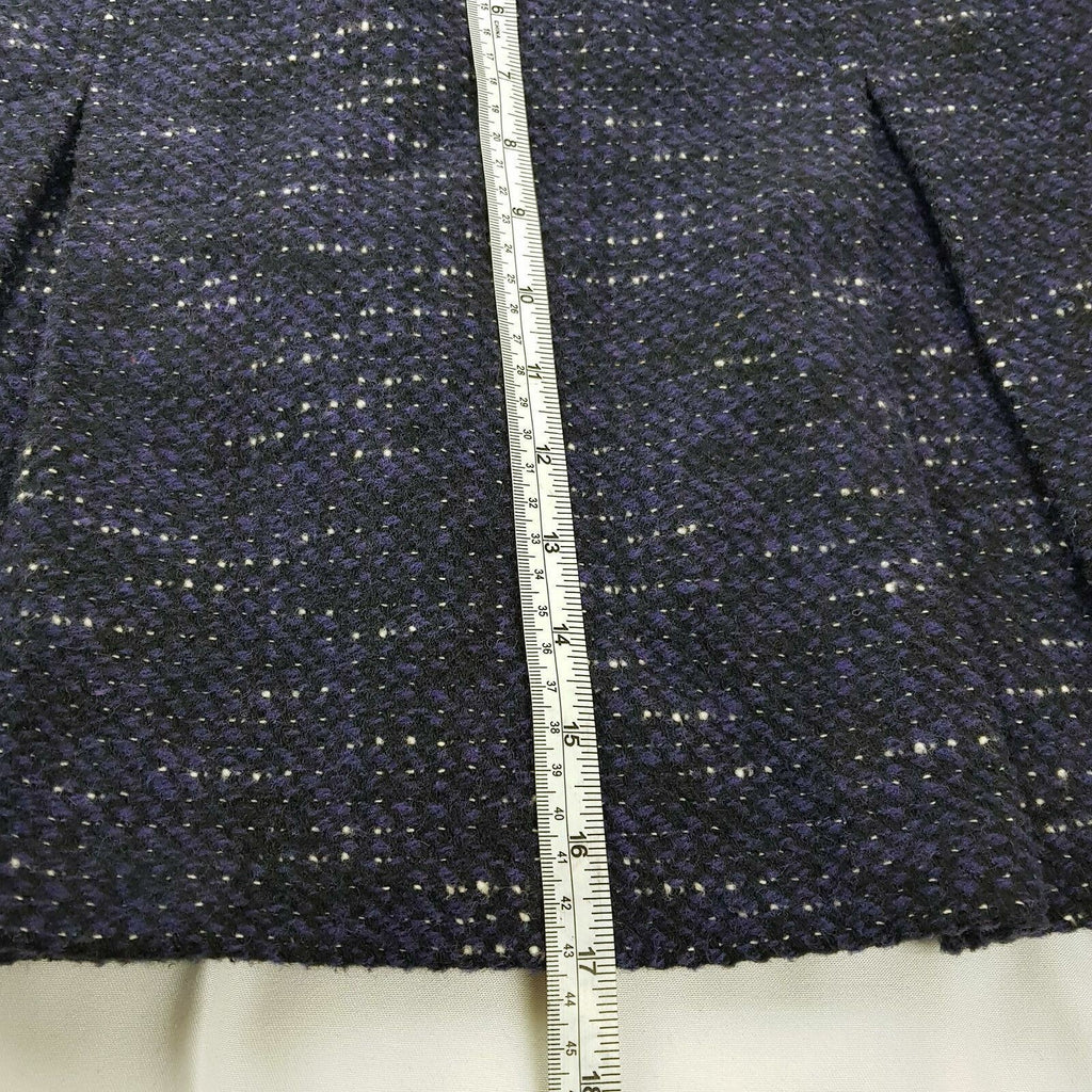 PORTMANS Womens Pleated Knit Knee-length Skirt Sexy Dark Purple Work Casual Wear