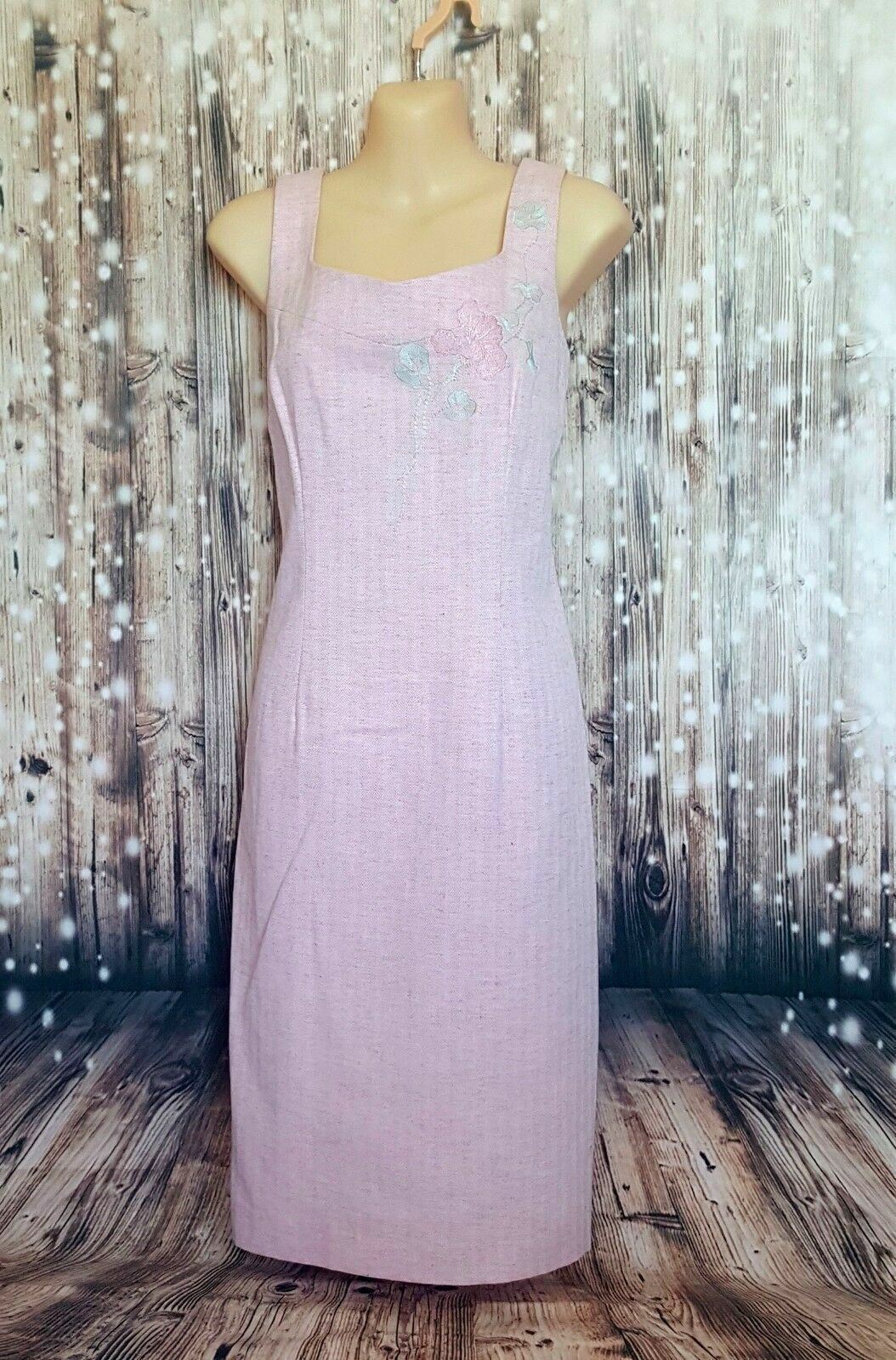 TABLE EIGHT Australia Women's Pink Floral Sweetheart Sleeveless Sexy Slim Dress