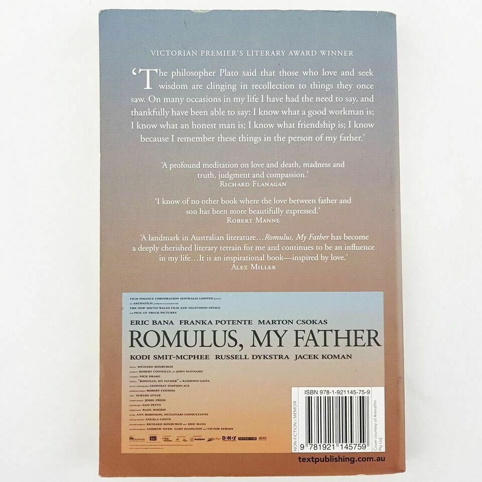 Romulus: My Father by Raimond Gaita (Paperback, 2007) Bestseller Fiction Book
