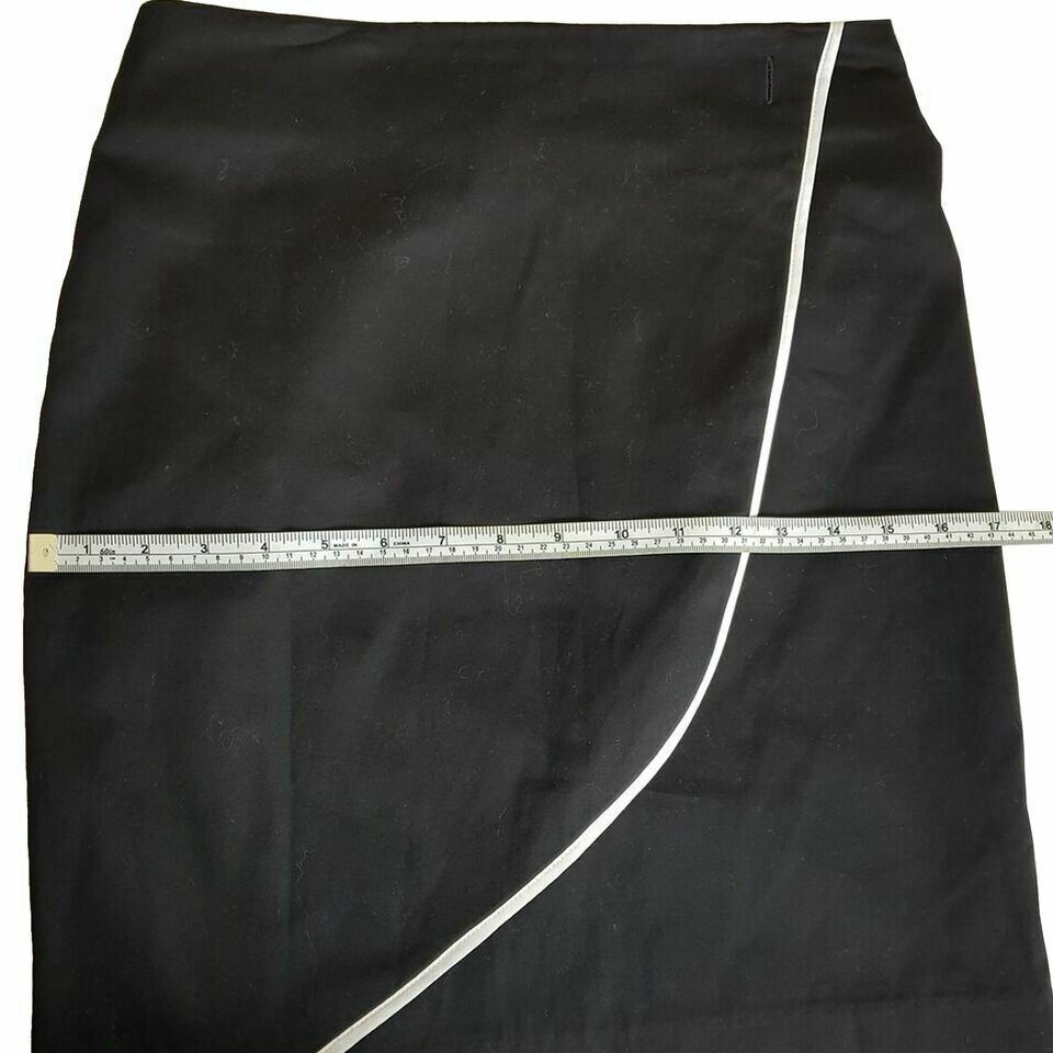 REVIEW Black A-Line Midi Women's Work Skirt Ladies Business Office Wear Cotton