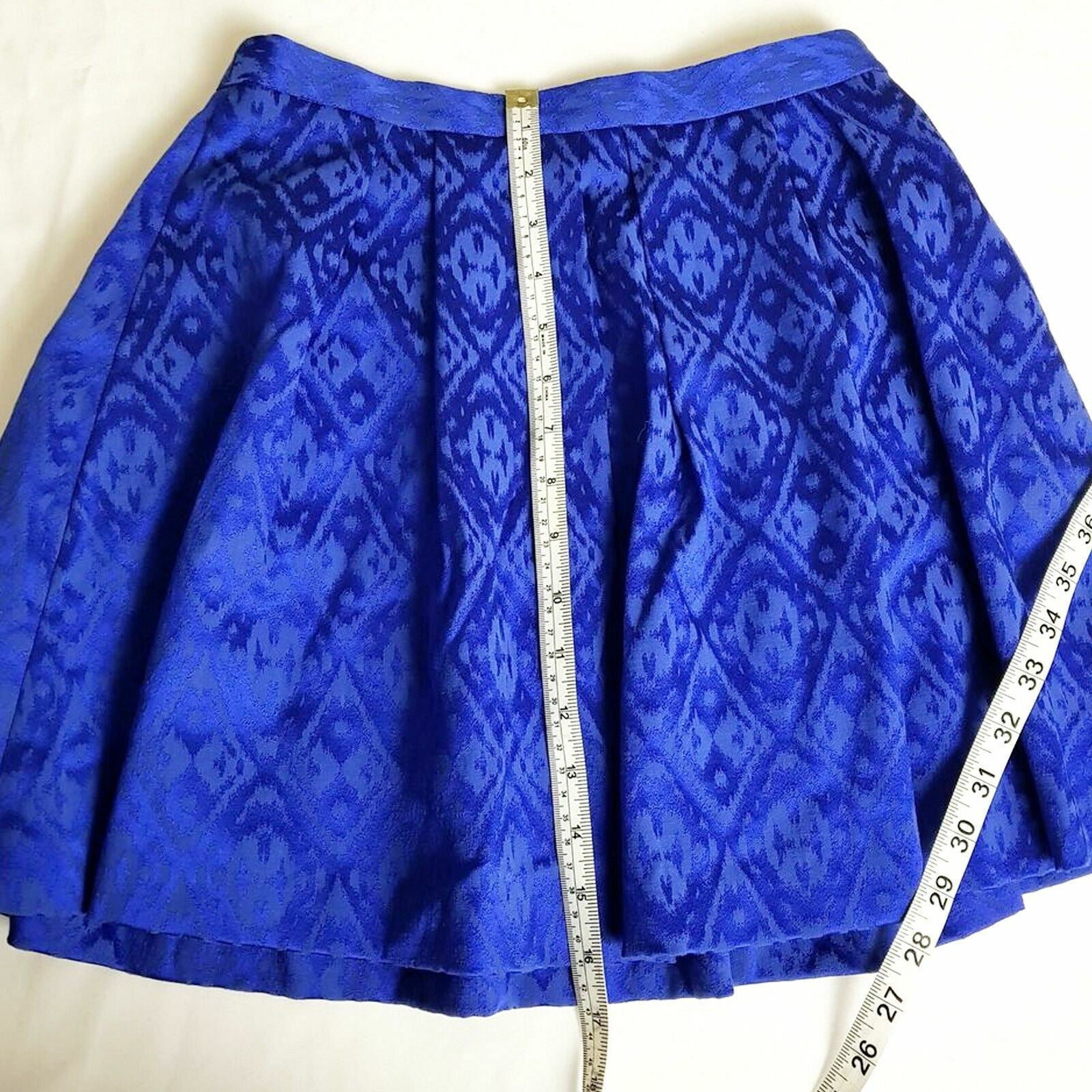 FOREVER NEW Vivid Blue Women's Mini Pleated Skater Skirt Ladies Casual Wear