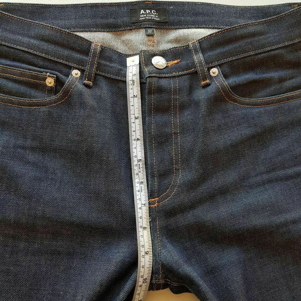 A.P.C. New Cure H Five Pocket Stone-Washed Men's Denim Jeans Casual Wear