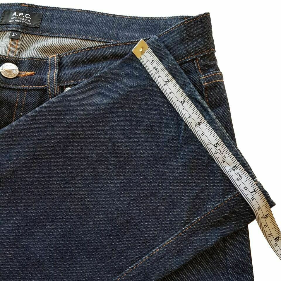 A.P.C. New Cure H Five Pocket Stone-Washed Men's Denim Jeans Casual Wear