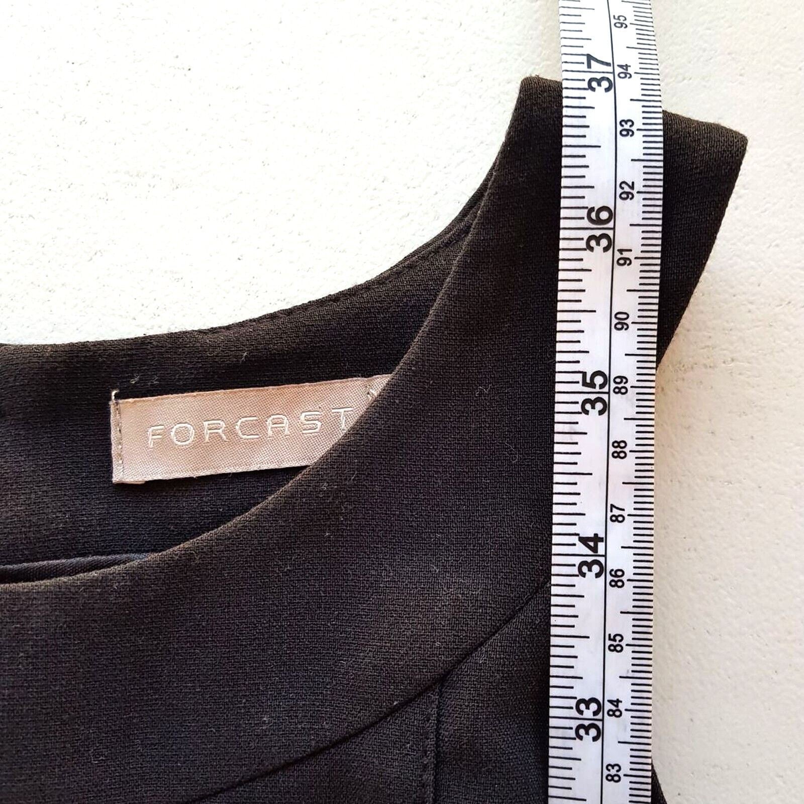 FORCAST Womens Black Sleeveless Pencil Dress Work Office Business High Neck 6 XS
