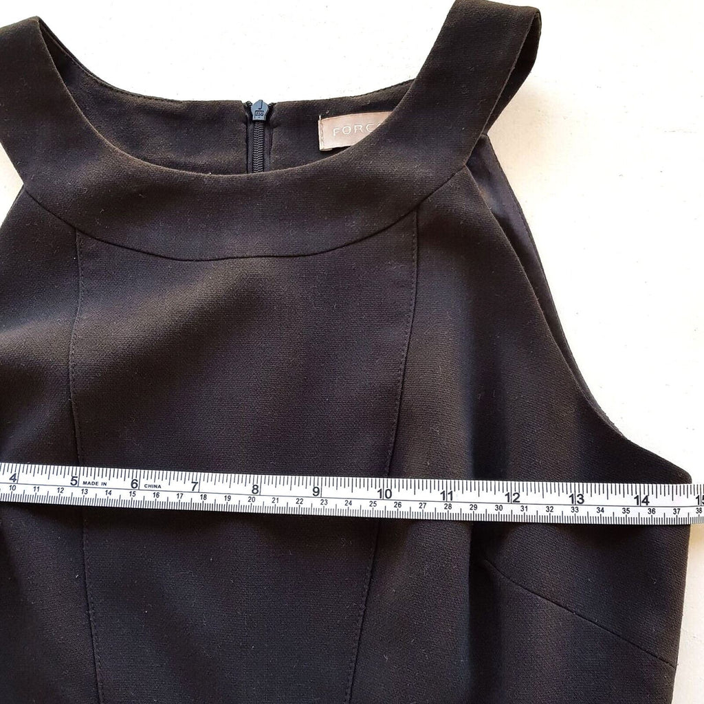FORCAST Womens Black Sleeveless Pencil Dress Work Office Business High Neck 6 XS