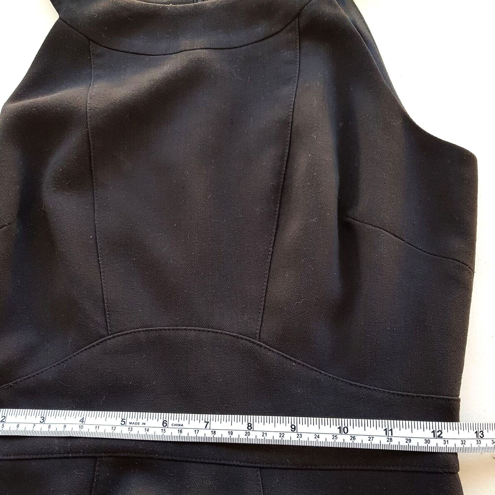 FORCAST Womens Black Sleeveless Pencil Dress Work Office Business High Neck 6 XS