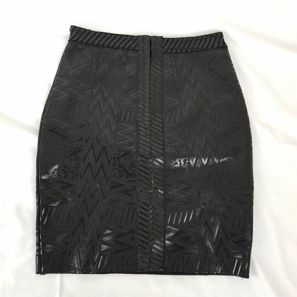 Women's Sexy Wet Look Shiny Stretchy Black Clubwear Party Cocktail Skirt Fitted