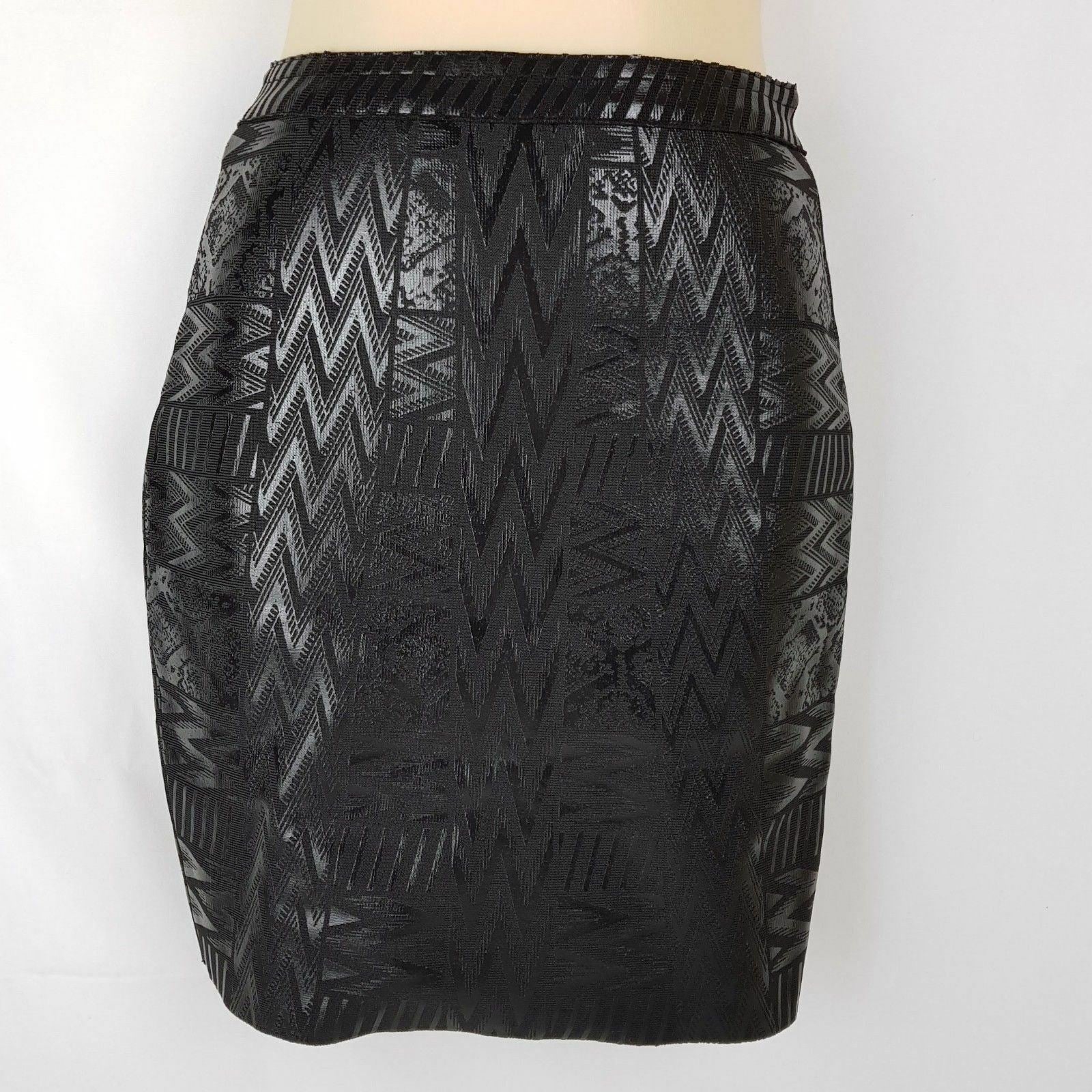 Women's Sexy Wet Look Shiny Stretchy Black Clubwear Party Cocktail Skirt Fitted