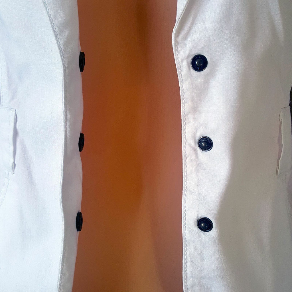 TOMMY HILFIGER Denim Women White Long Sleeve Button Cotton Fashion Petite Jacket