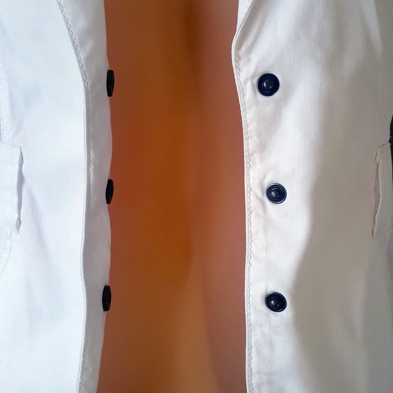 TOMMY HILFIGER Denim Women White Long Sleeve Button Cotton Fashion Petite Jacket