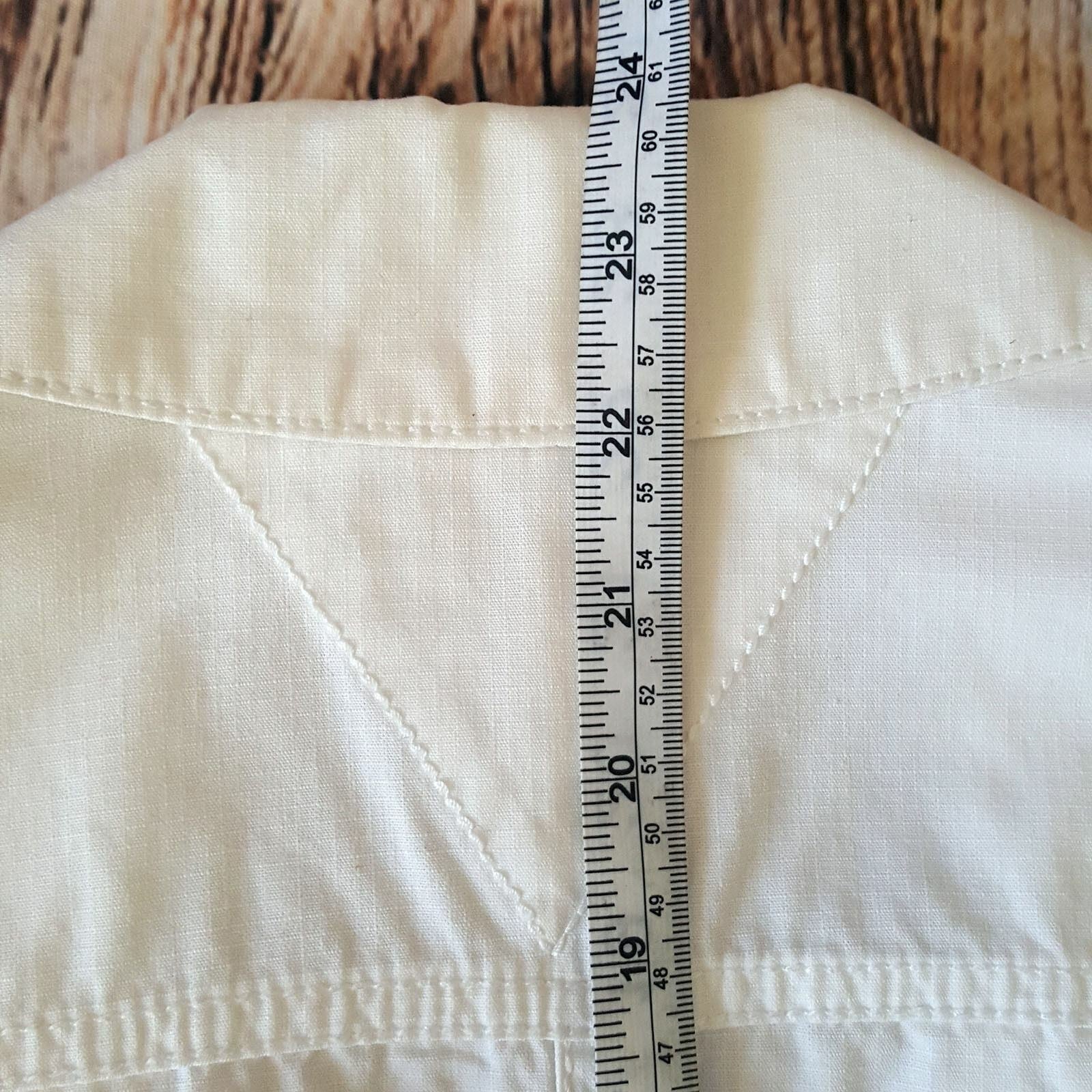 TOMMY HILFIGER Denim Women White Long Sleeve Button Cotton Fashion Petite Jacket