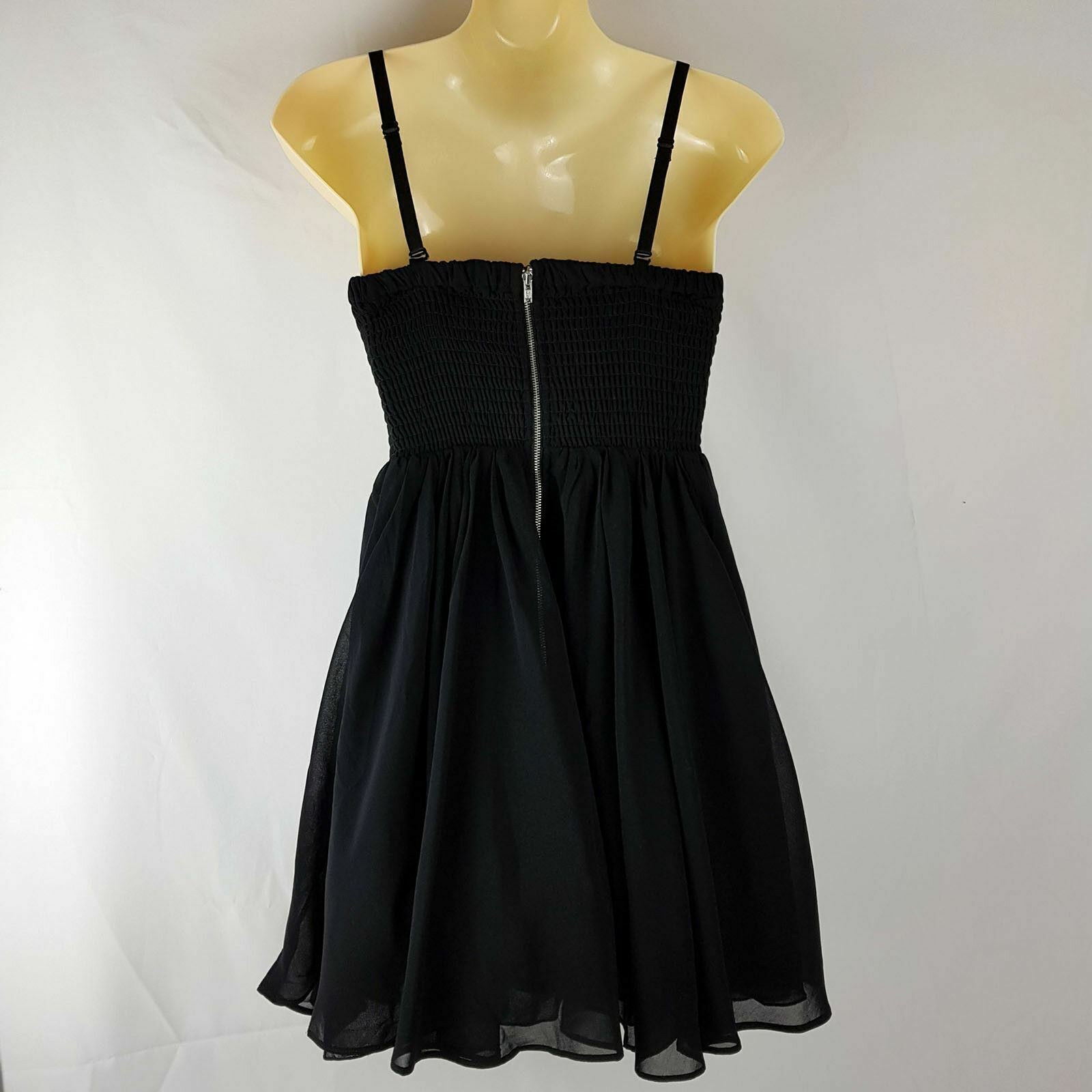 DOTTI Black White Lace Women's Strapless Spaghetti Sweetheart Ladies Party Dress