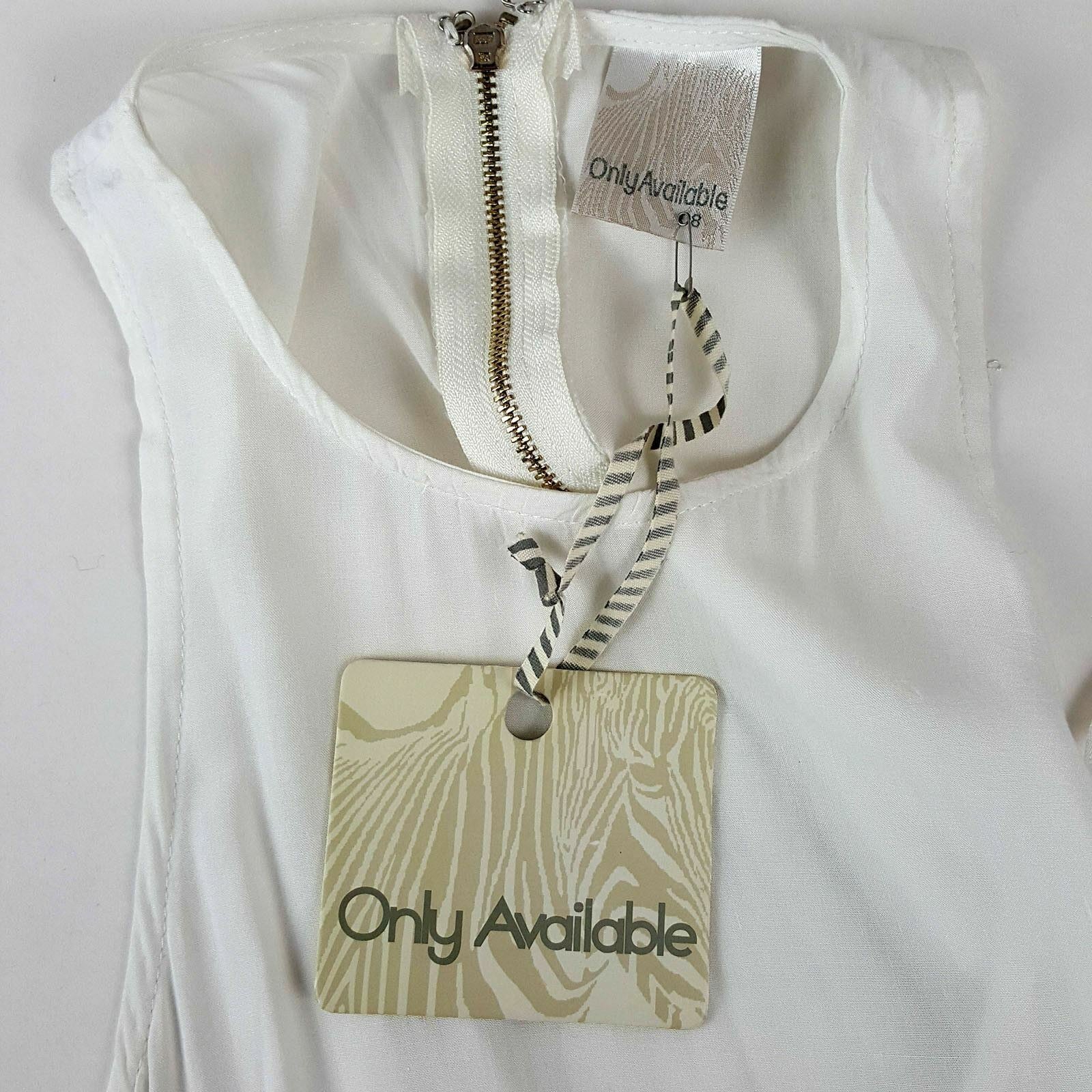 Women's Fashion White Summer Sleeveless Dress Pretty Casual Beach Sundress New