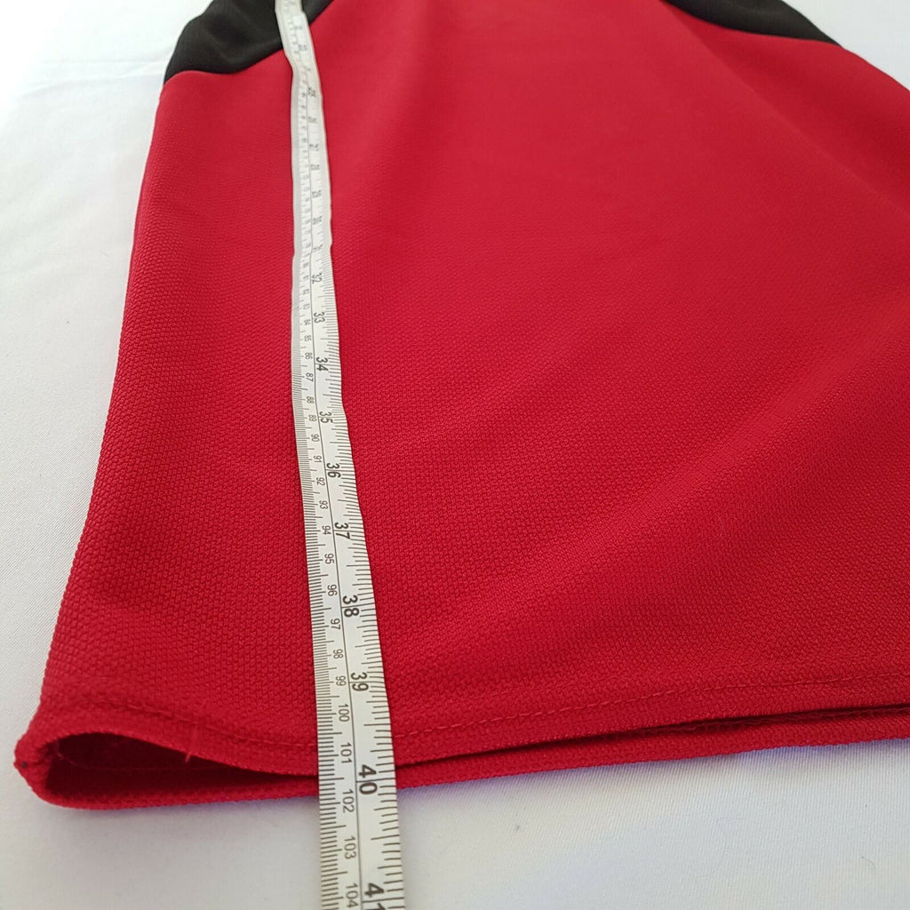 Women's Red Black Panel Sleeveless Sheath Dress Keyhole Neckline Work Wear Party