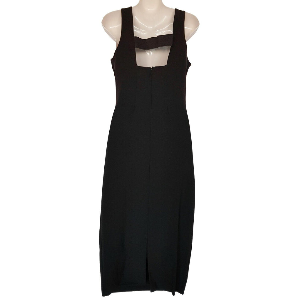 COUNTRY ROAD Black Long Line Elastic Waist Sleeveless Women's Sheath Dress BNWT