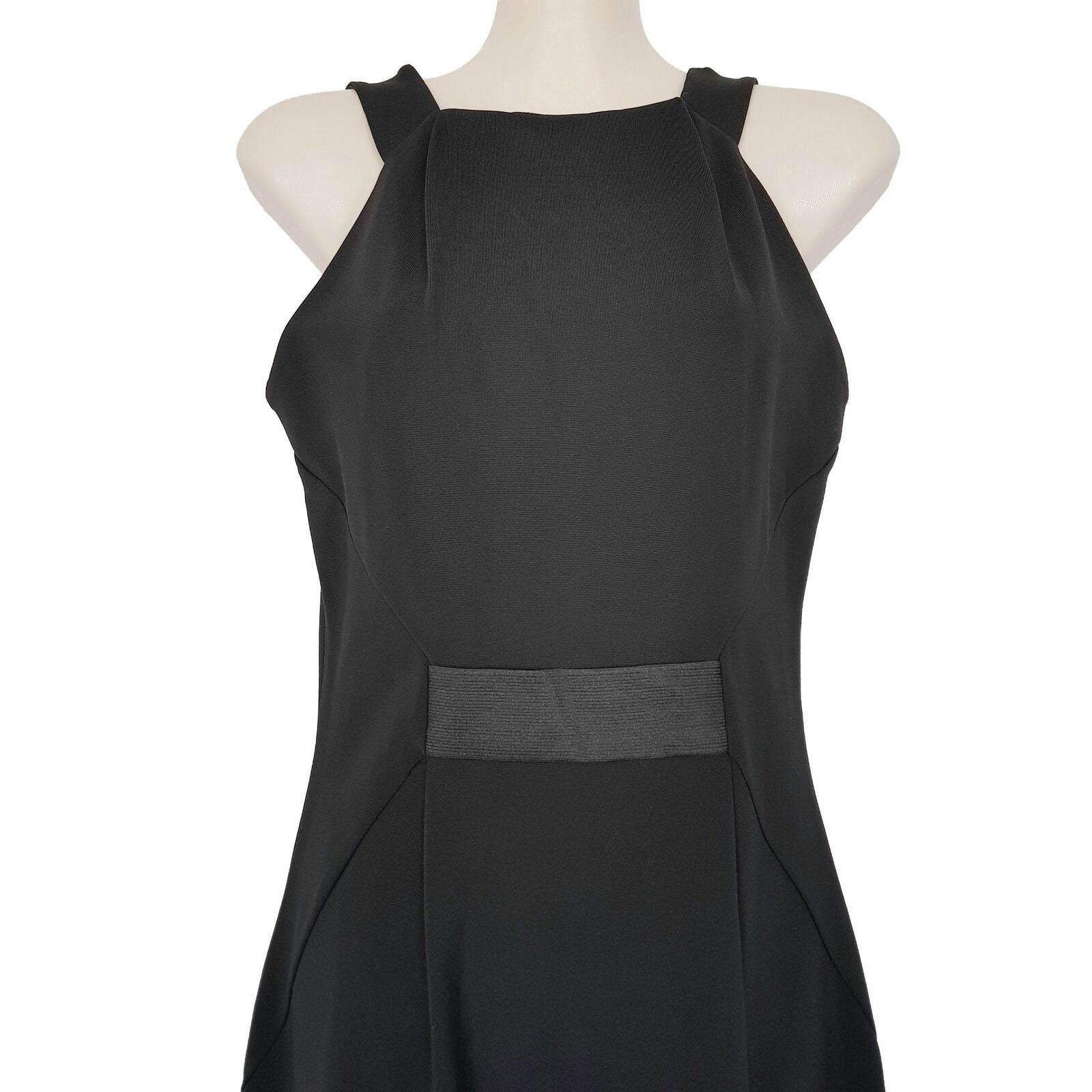 COUNTRY ROAD Black Long Line Elastic Waist Sleeveless Women's Sheath Dress BNWT
