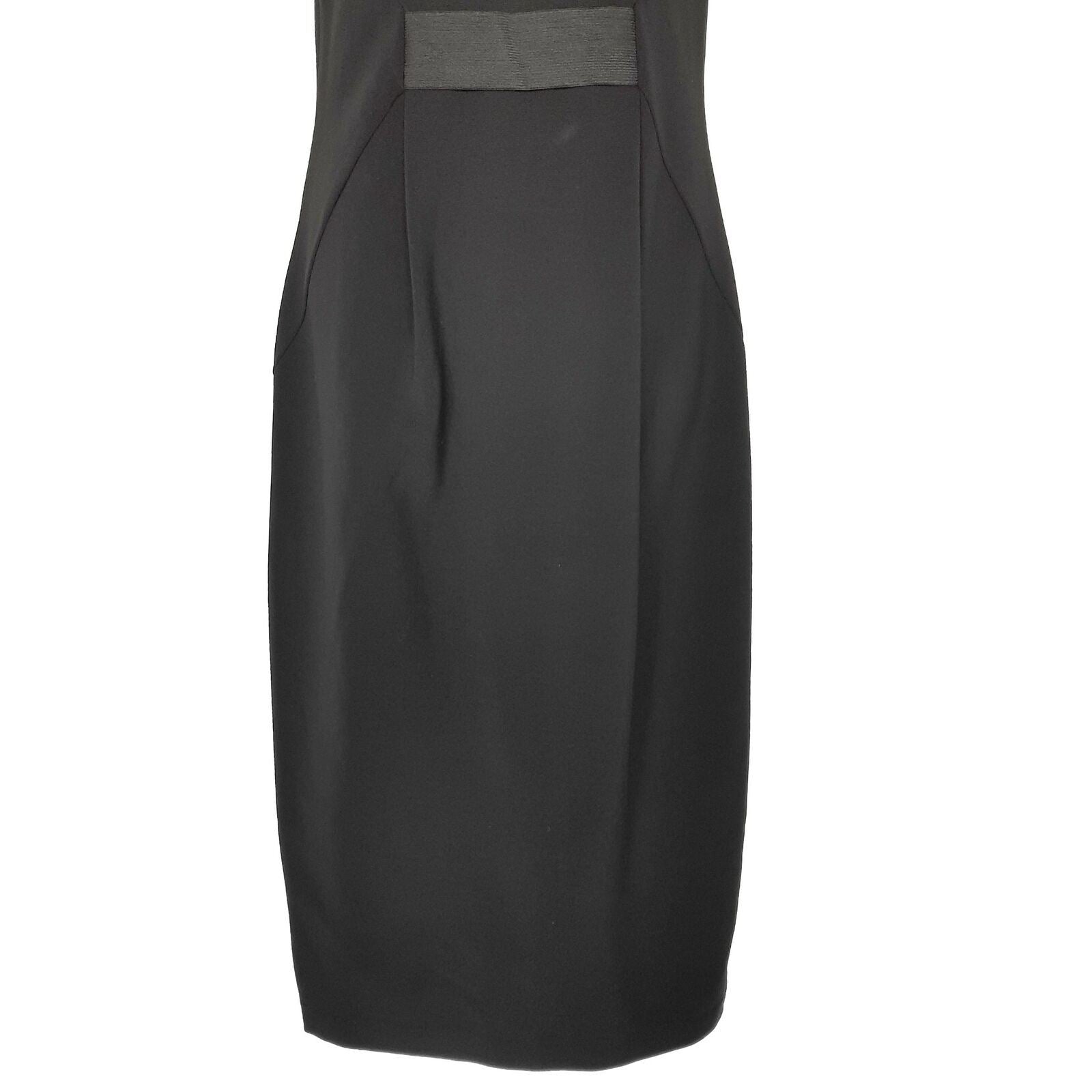 COUNTRY ROAD Black Long Line Elastic Waist Sleeveless Women's Sheath Dress BNWT
