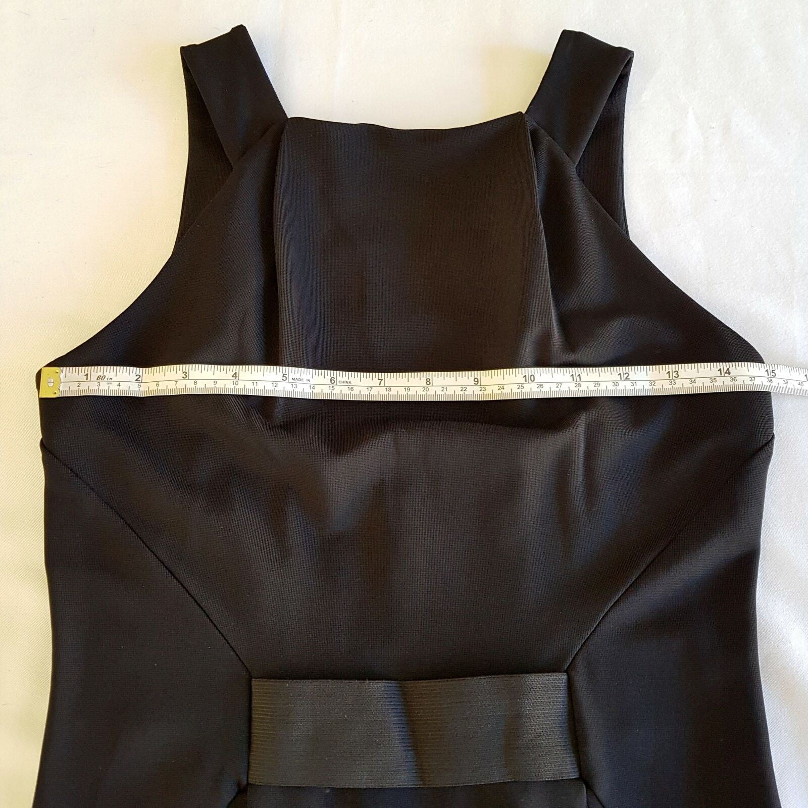 COUNTRY ROAD Black Long Line Elastic Waist Sleeveless Women's Sheath Dress BNWT