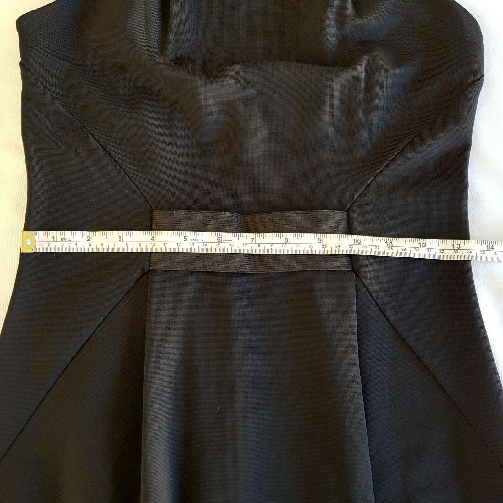 COUNTRY ROAD Black Long Line Elastic Waist Sleeveless Women's Sheath Dress BNWT