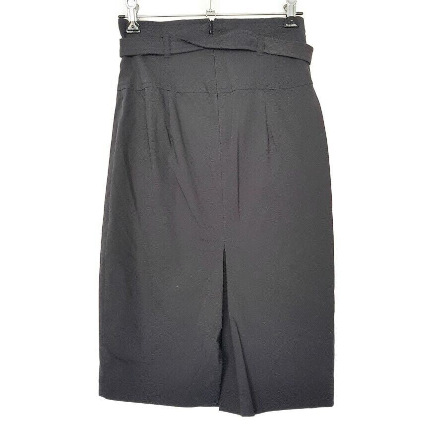 PILGRIM Simone Highwaist Skirt Pencil Grey Belted Pencil Midi Women's Work Wear
