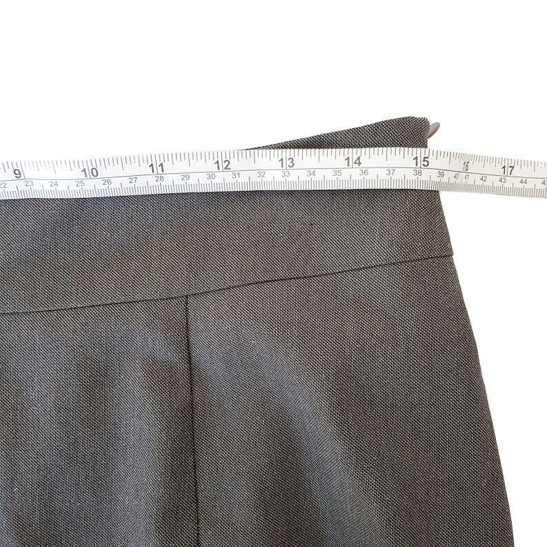 JACQUI-E Grey Brown A-Line Skirt Ladies Office Work Wear Business Knee-Length
