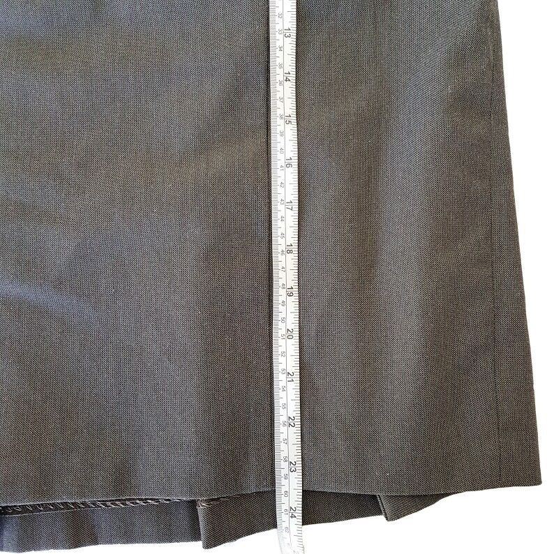 JACQUI-E Grey Brown A-Line Skirt Ladies Office Work Wear Business Knee-Length