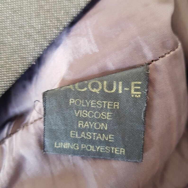 JACQUI-E Grey Brown A-Line Skirt Ladies Office Work Wear Business Knee-Length