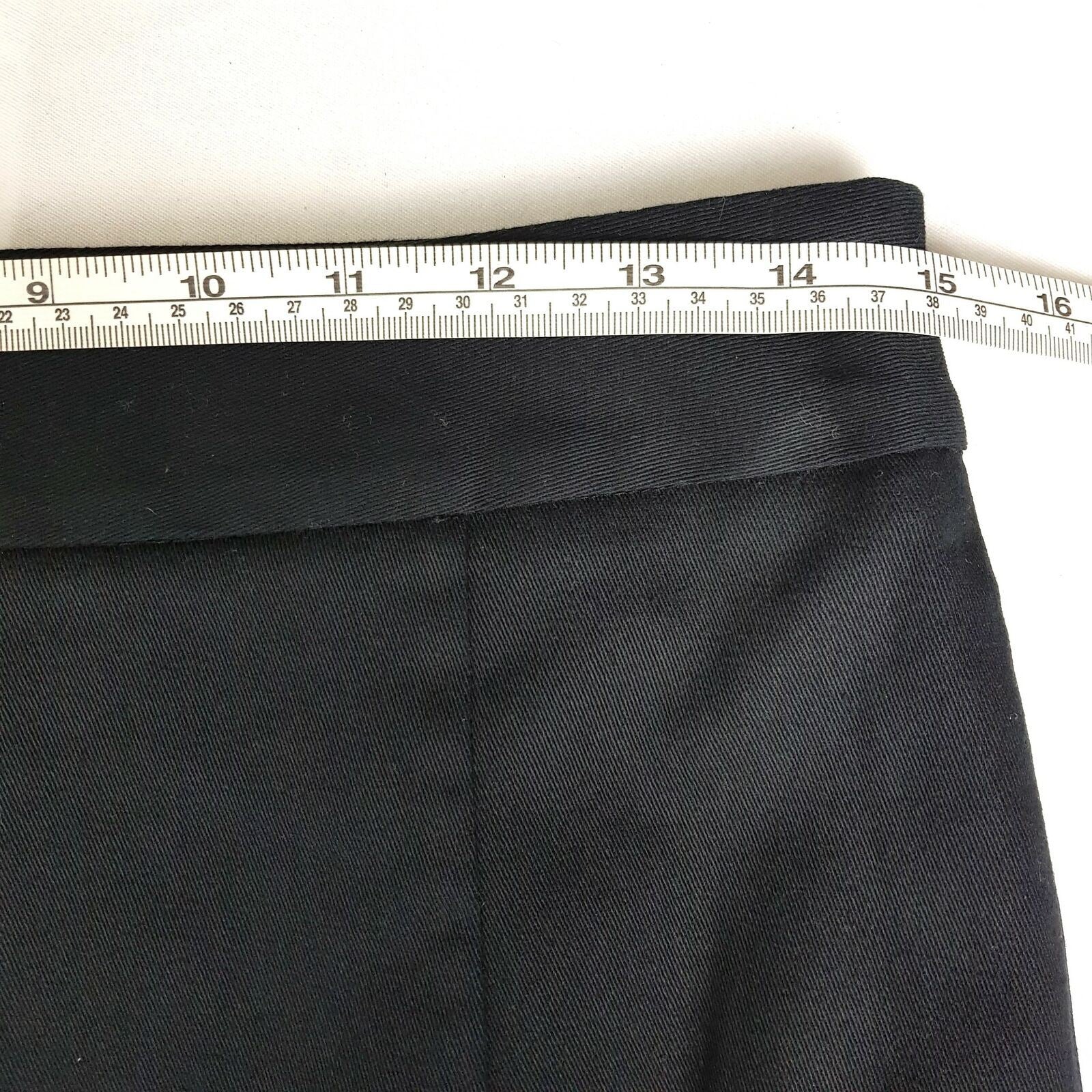 BNWT LAURA ASHLEY Designer Black Red Knit Women's A-Line Midi Skirt Cotton Sz 8