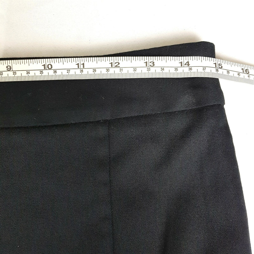 BNWT LAURA ASHLEY Designer Black Red Knit Women's A-Line Midi Skirt Cotton Sz 8