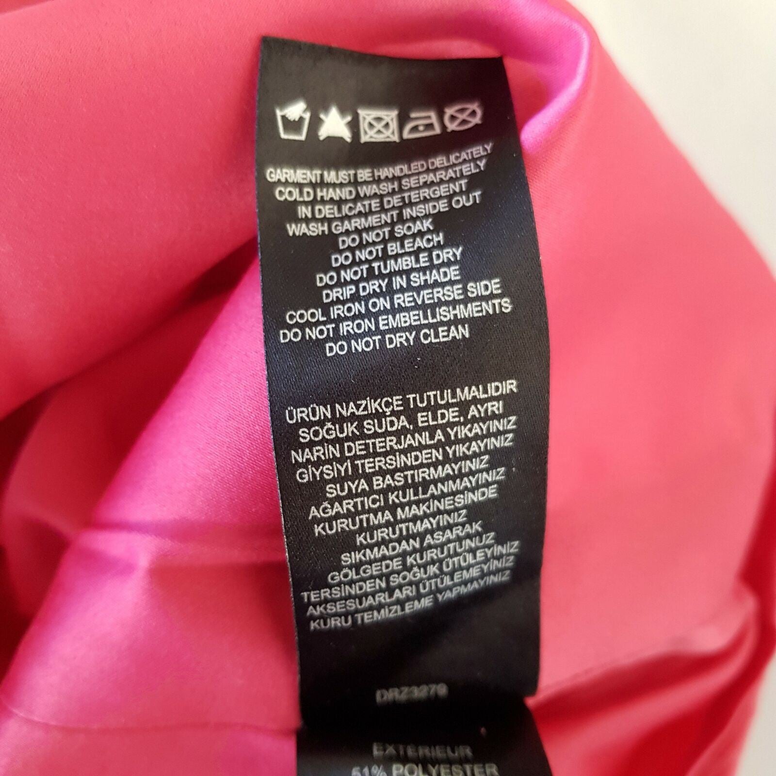 FOREVER NEW Hot Pink Women's Sheath Cocktail Dress Embellished Collar Round Neck