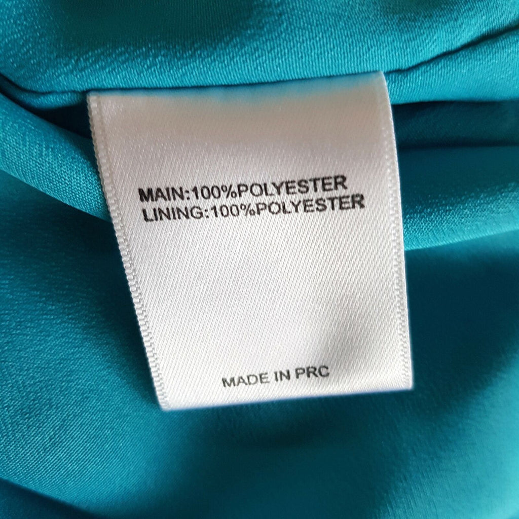 KEEPSAKE The Label Sky Blue Keyhole Front Women's Tulip Skirt Dress V-Back New