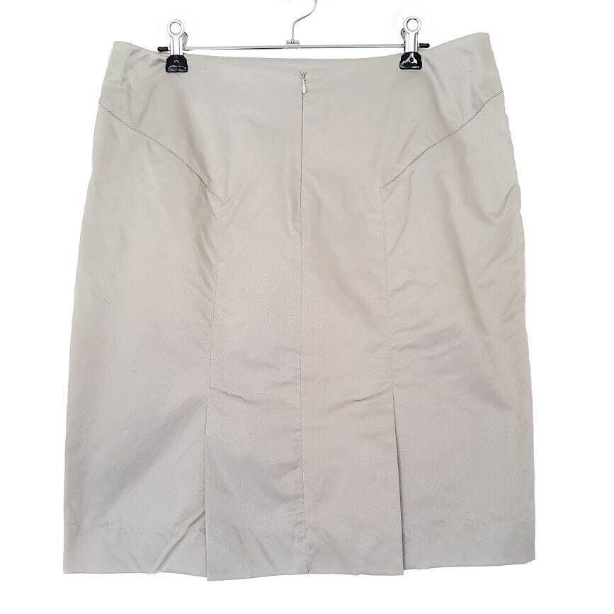 SHEIKE Metallic Silver Straight Pencil Skirt Sparkly Shiny Ladies Office Work