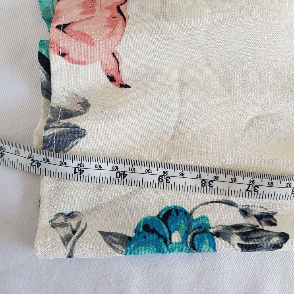 STAPLE THE LABEL White Floral High WaistWide Leg Relaxed Women's Palazzo Pants