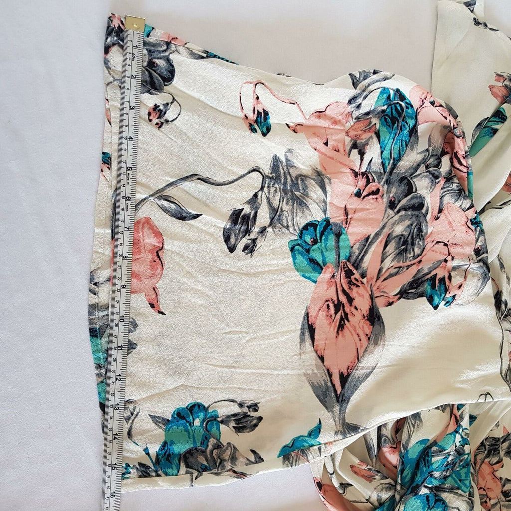 STAPLE THE LABEL White Floral High WaistWide Leg Relaxed Women's Palazzo Pants