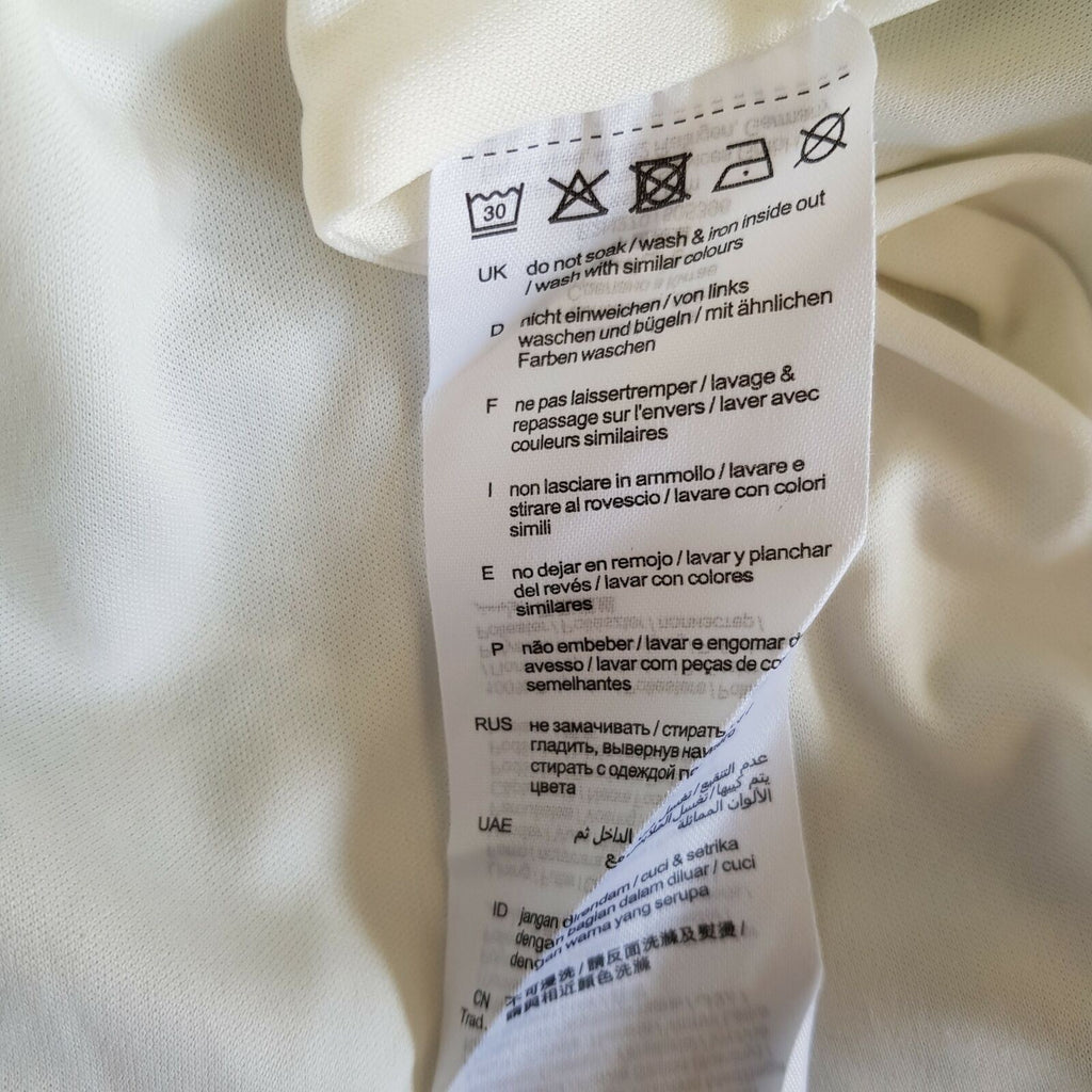 ESPRIT Women's White Green Floral A-Line Summer Skirt Cocktail Party Ladies Work