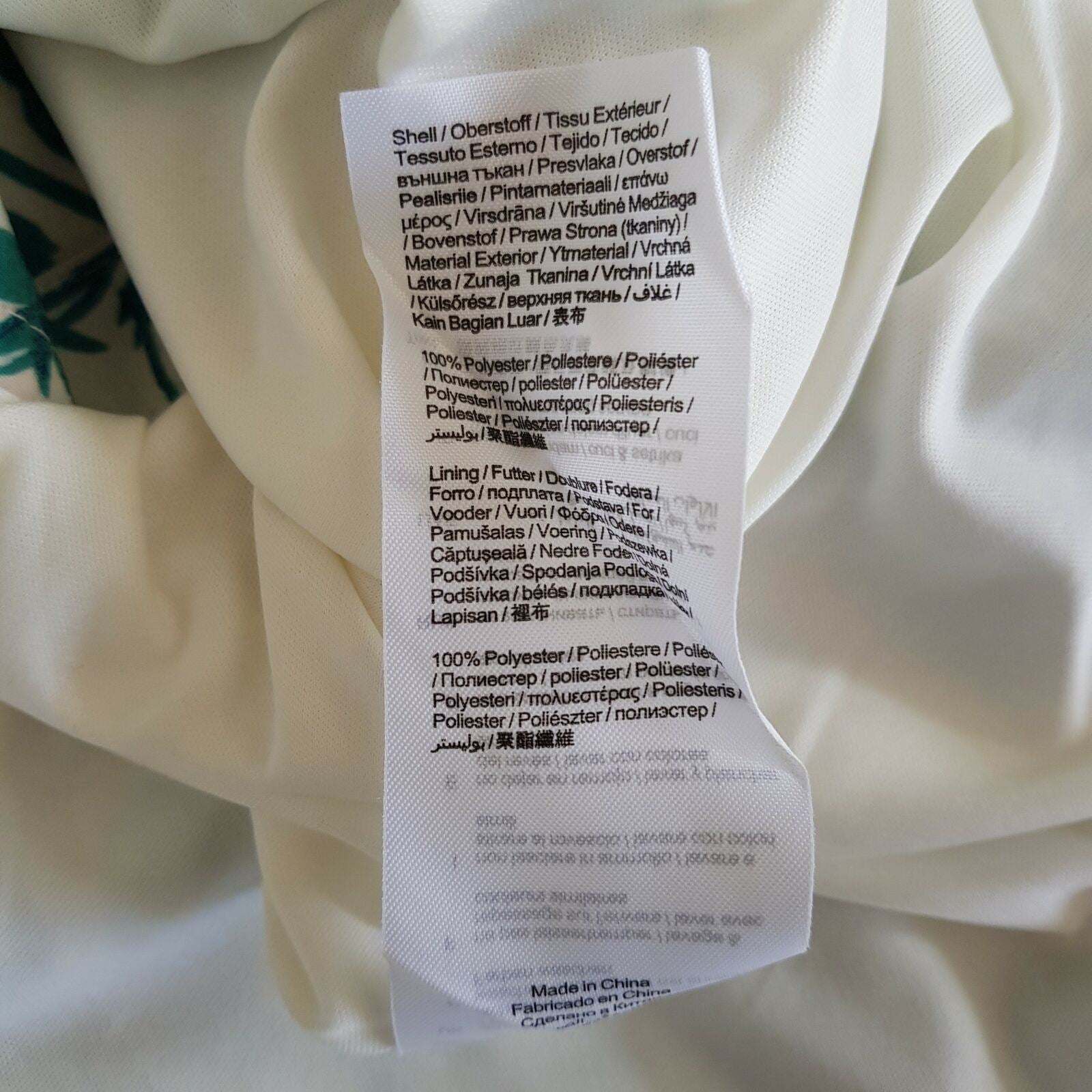 ESPRIT Women's White Green Floral A-Line Summer Skirt Cocktail Party Ladies Work