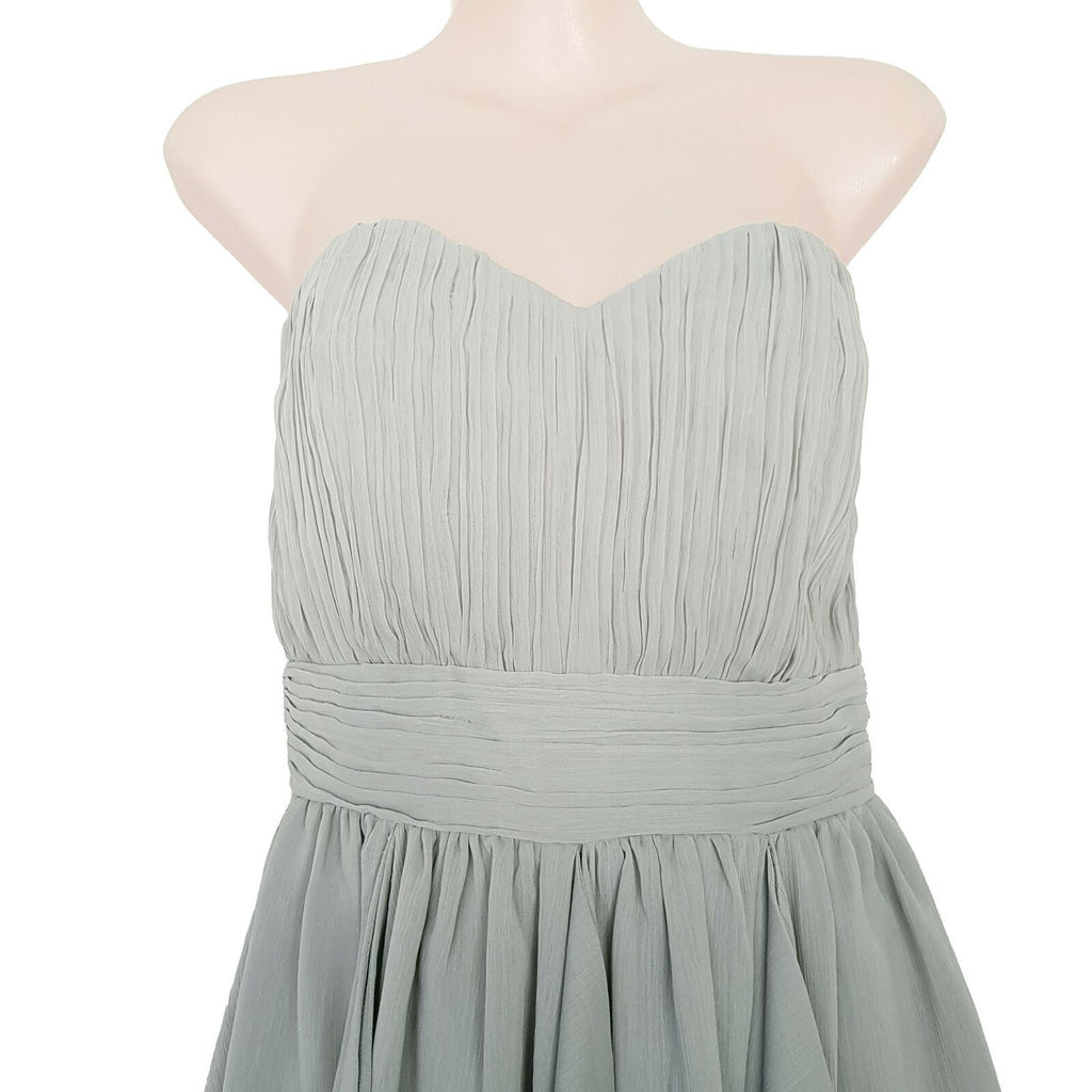 ASOS Sexy Grey Strapless Women's Mini Cocktail Dress Sweetheart Neck Waist Band