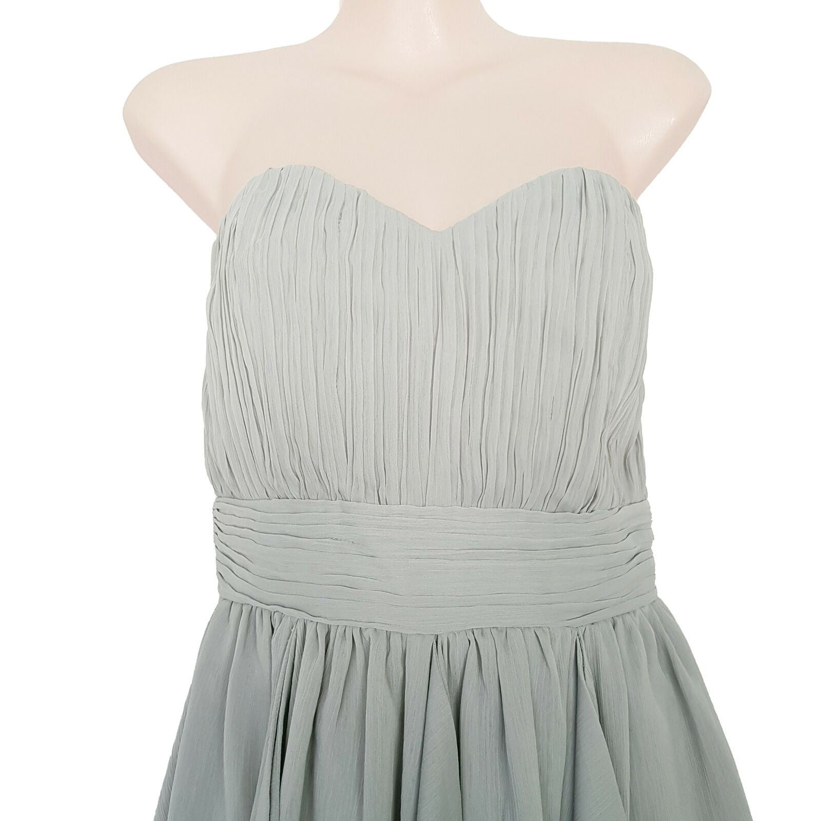 ASOS Sexy Grey Strapless Women's Mini Cocktail Dress Sweetheart Neck Waist Band