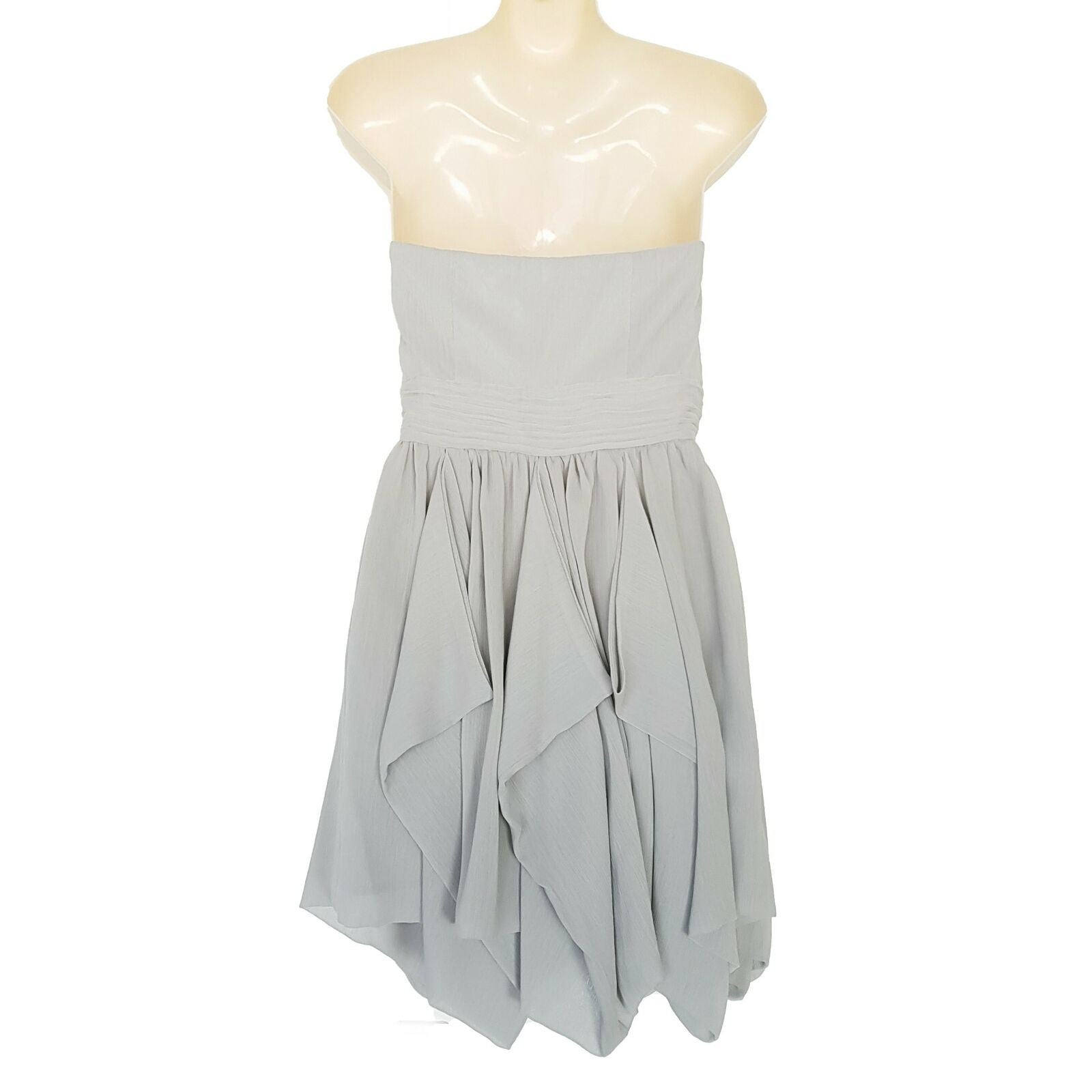 ASOS Sexy Grey Strapless Women's Mini Cocktail Dress Sweetheart Neck Waist Band