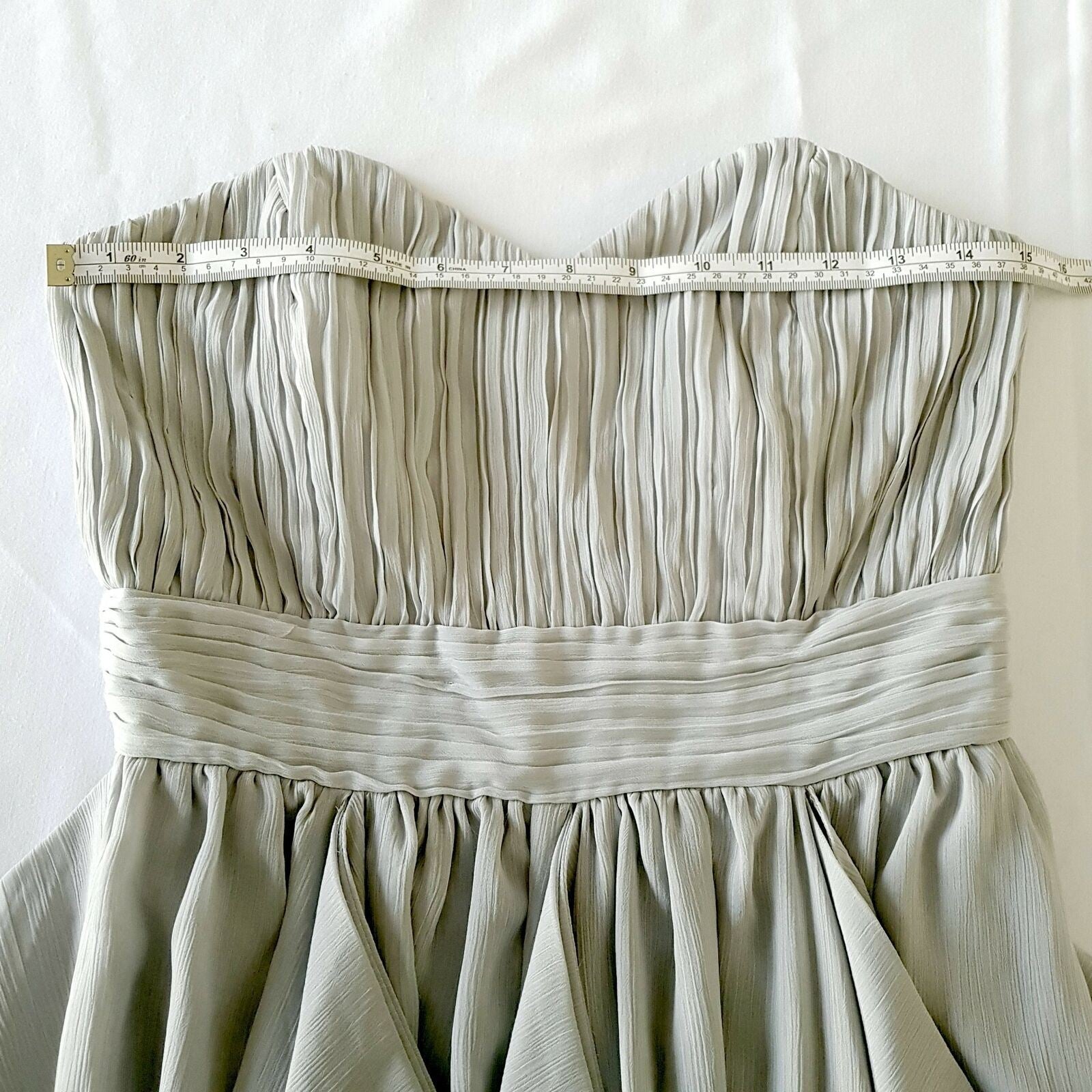 ASOS Sexy Grey Strapless Women's Mini Cocktail Dress Sweetheart Neck Waist Band
