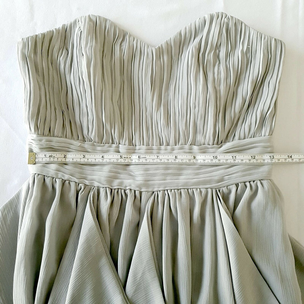 ASOS Sexy Grey Strapless Women's Mini Cocktail Dress Sweetheart Neck Waist Band