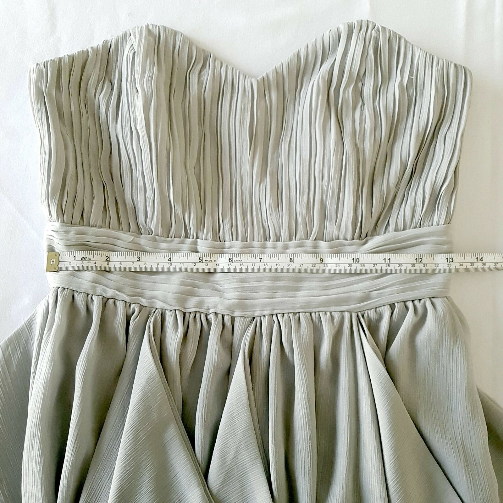 ASOS Sexy Grey Strapless Women's Mini Cocktail Dress Sweetheart Neck Waist Band