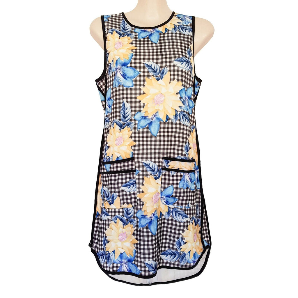 ANGEL BIBA Multi-Coloured Floral Sleeveless Ladies Shift Dress Two Front Pockets