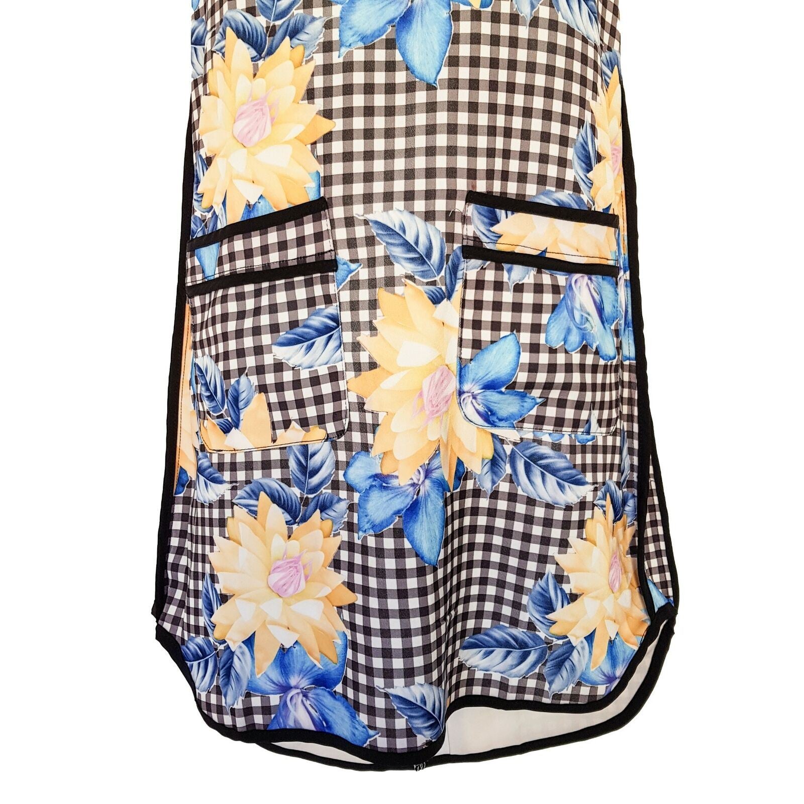 ANGEL BIBA Multi-Coloured Floral Sleeveless Ladies Shift Dress Two Front Pockets