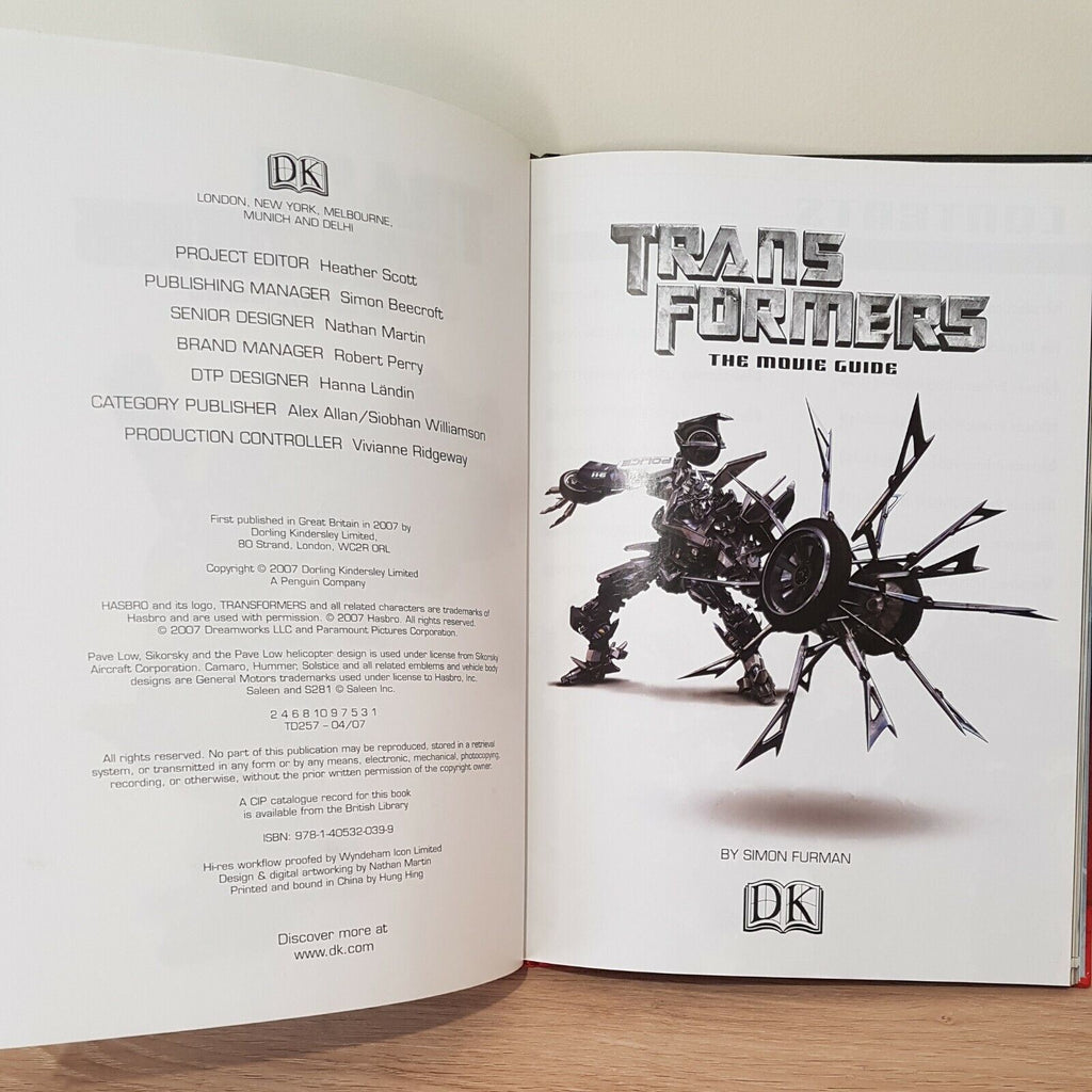 Transformers the Movie Guide by Simon Furman (Hardcover, 2007)