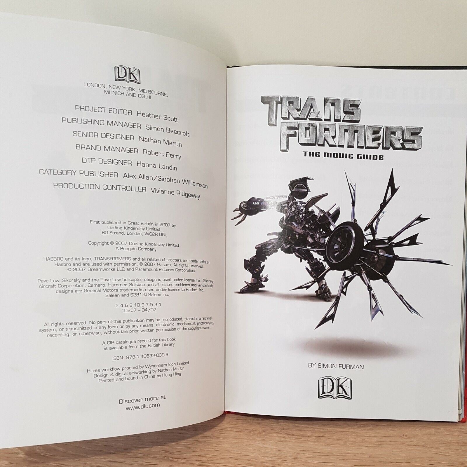 Transformers the Movie Guide by Simon Furman (Hardcover, 2007)