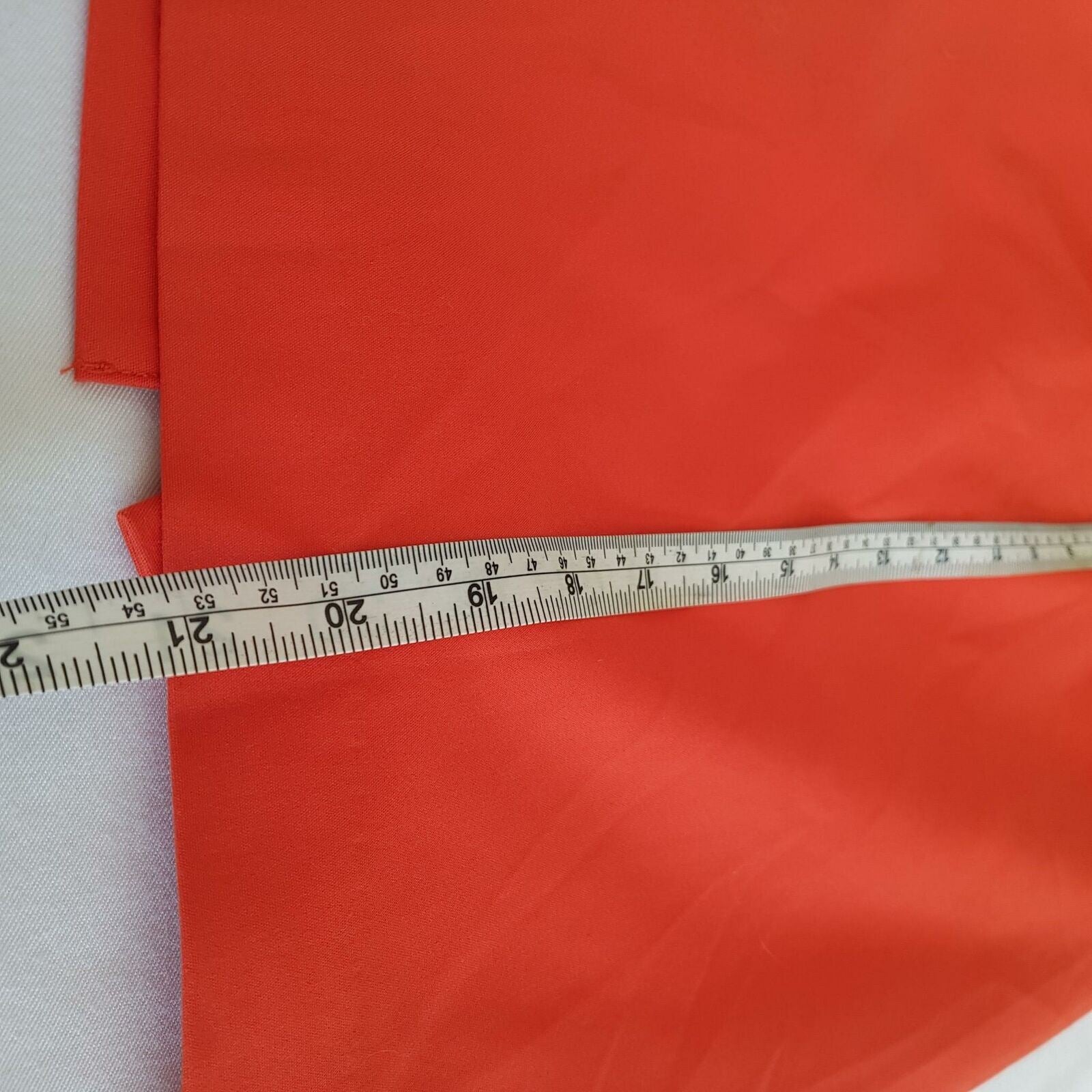 FORCAST Tangerine Orange High Waist Women's Pencil Peplum Skirt Workwear Office