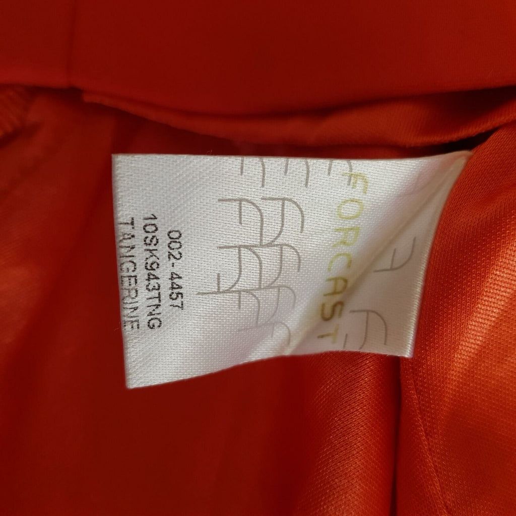 FORCAST Tangerine Orange High Waist Women's Pencil Peplum Skirt Workwear Office