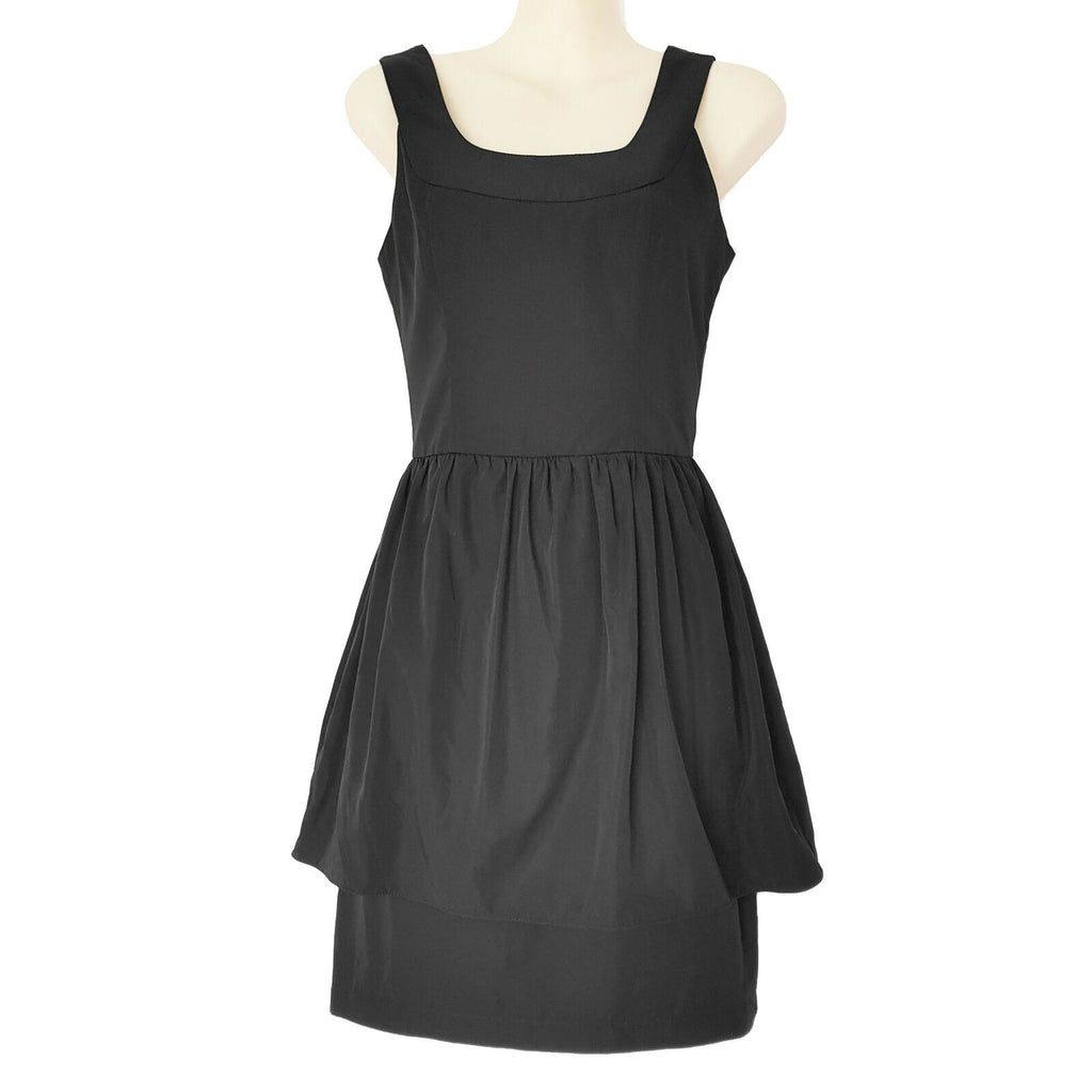 BNWT FORCAST Black Lauren Cupcake Sleeveless Women's Pleated A-Line Dress Size 6